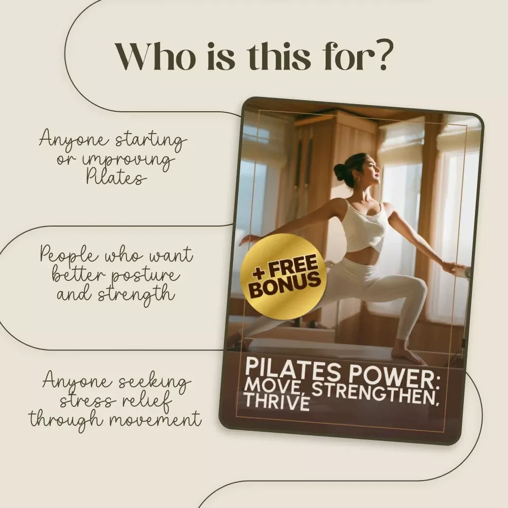 Pilates Power Move Strengthen Thrive Guide for Beginners and Enthusiasts | Benefits of Pilates Digital Download