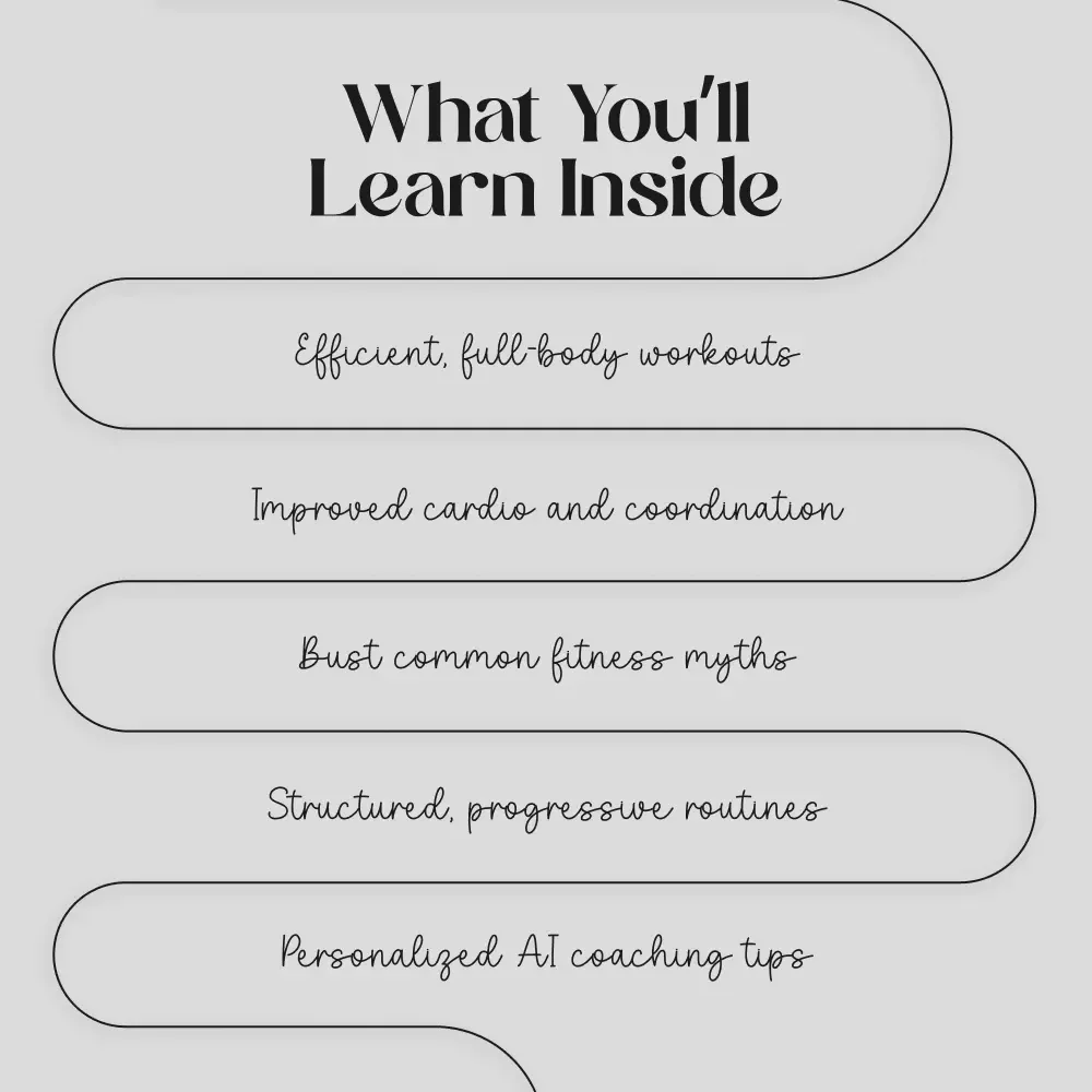 Jump Rope Fitness Routine Guide | Digital Workout Planner | Beginner to Advanced Cardio & Strength Training Program | Downloadable PDF