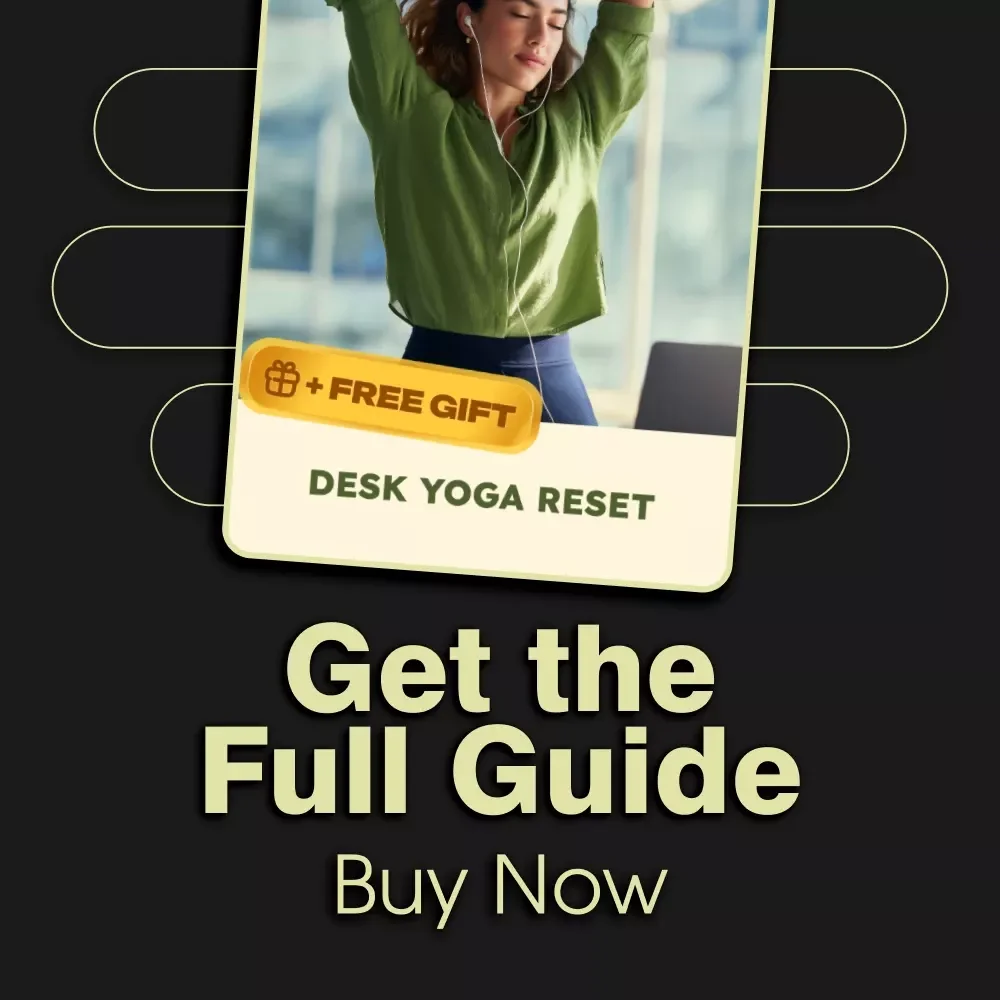 Desk Yoga Reset | Digital Guide for Focus and Posture | Desk Yoga for Focus and Posture Exercises | Home Office Wellness