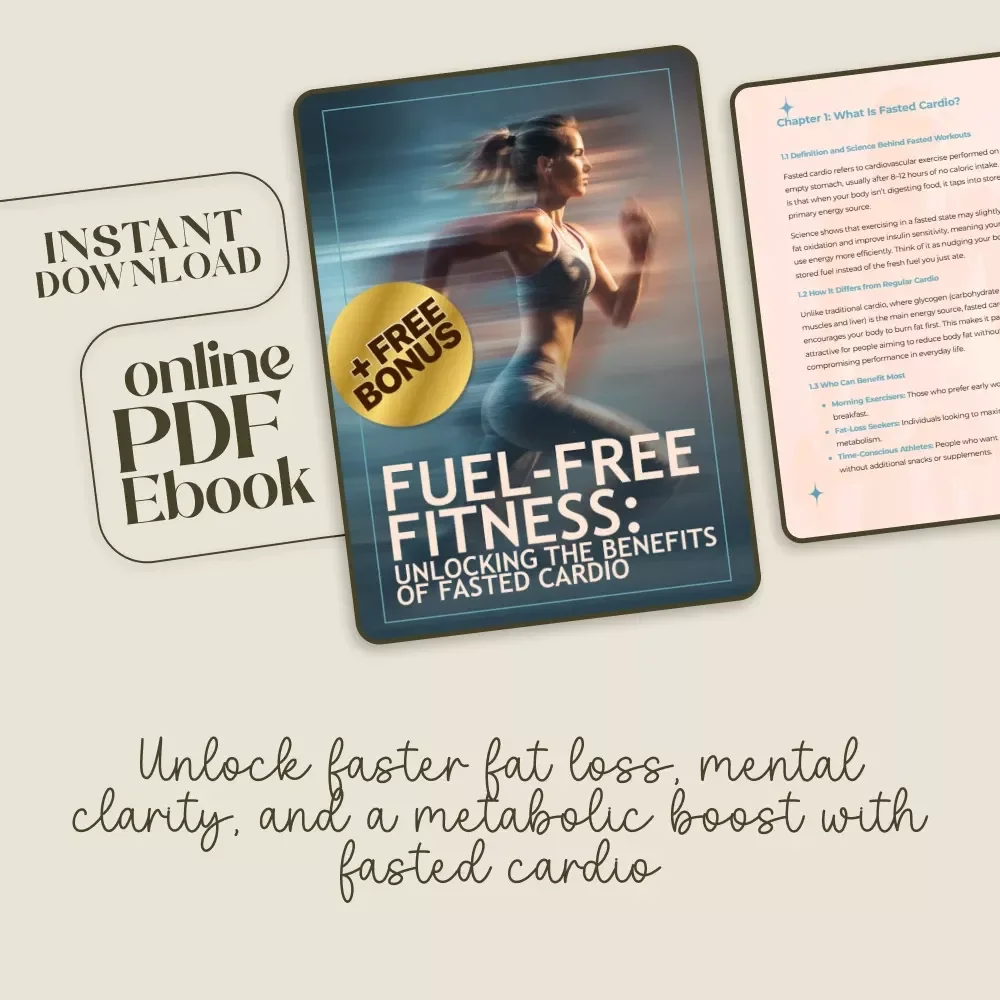 Fuel-Free Fitness: Unlocking the Benefits of Fasted Cardio - A Digital eBook Guide for Fat Burning, Metabolism & AI Workouts