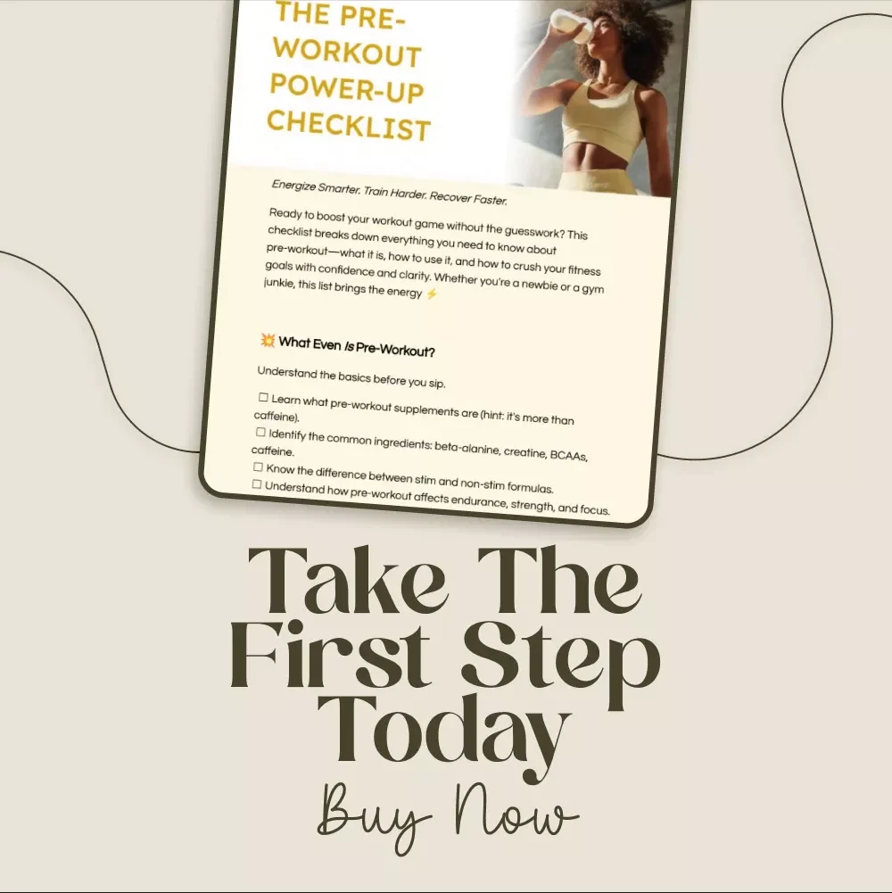 The Pre-Workout Power-Up Checklist: Your Ultimate Guide to Boosting Energy, Strength & Focus