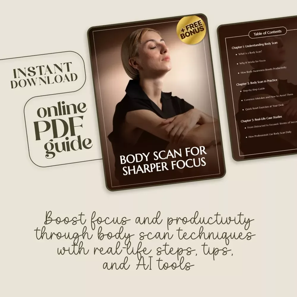Body Scan for Sharper Focus – Digital Guide to Reset Concentration, Boost Productivity & Mindful Awareness