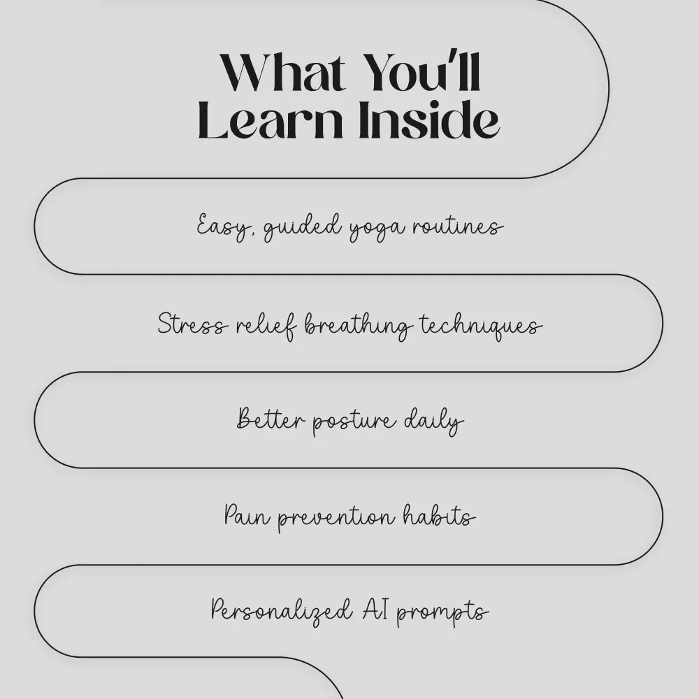 Release & Restore: Yoga for Shoulder & Neck Tension | Digital Ebook for Gentle Relief, Breathing Techniques & Daily Habits