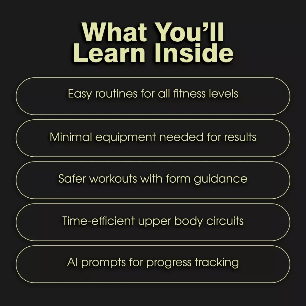 💪 Upper Body Power at Home | Upper Body Strength Training at Home Digital Guide with Workouts, Equipment Tips & AI Tools