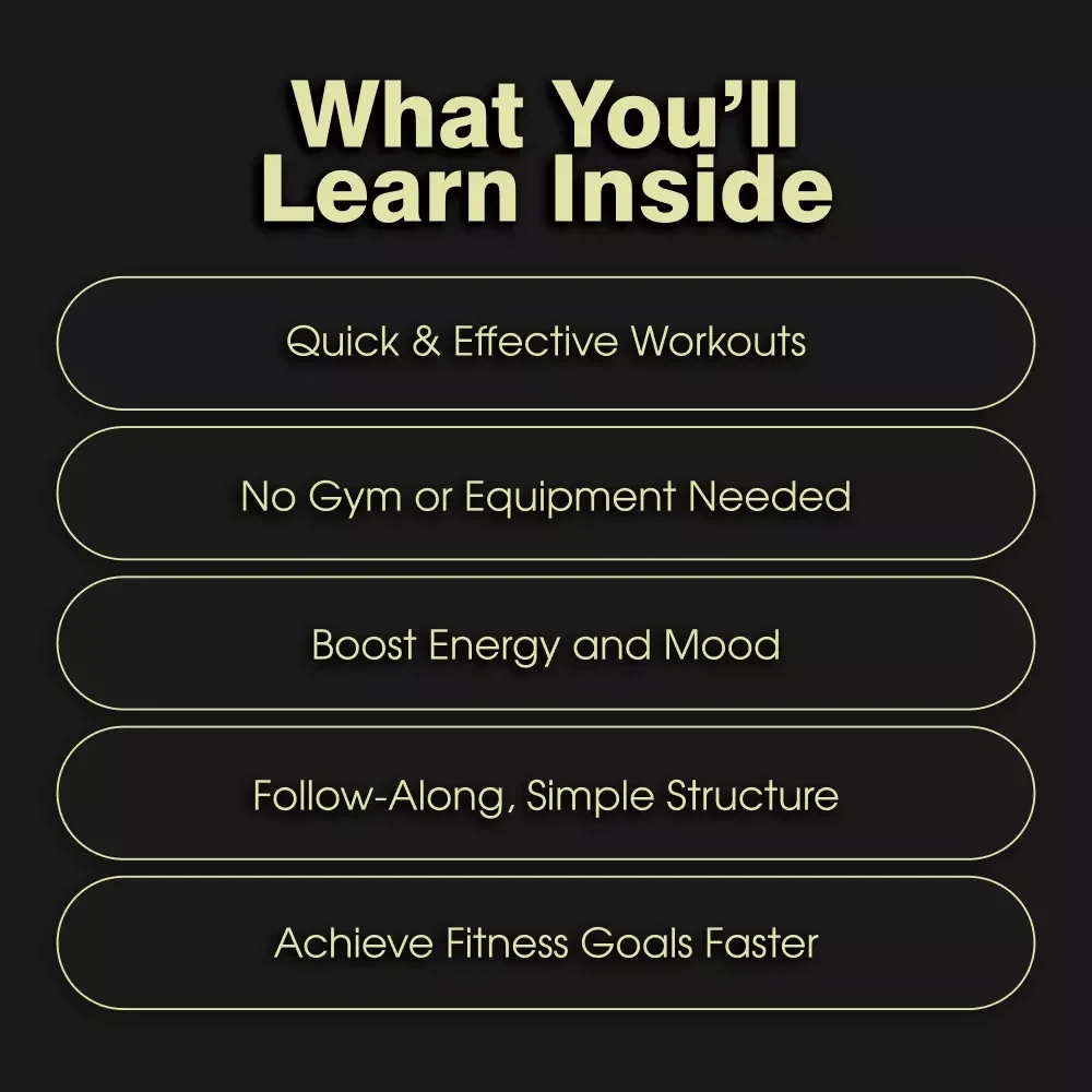 Home Cardio Blast Checklist | Instant Digital Download for Effective Cardio Workouts at Home