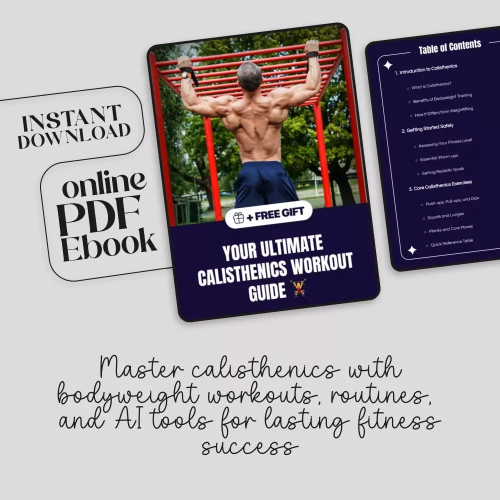 Your Ultimate Calisthenics Workout Guide 🏋️‍♂️ | Calisthenics Workout eBook for Strength, Fitness & Motivation