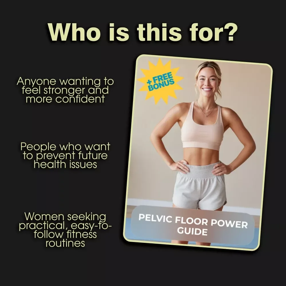 Pelvic Floor Power Guide | Digital Download | Pelvic Floor Workout Exercises for Women's Health & Core Strength