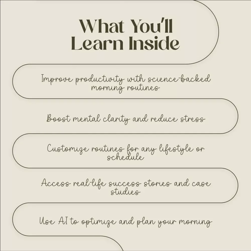 Mindful Mornings Guide: Create Your Perfect Morning Routine for Productivity & Calmness