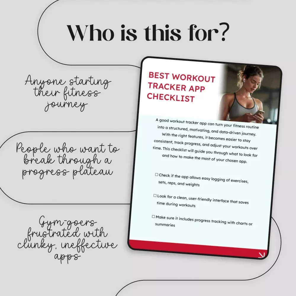 Best Workout Tracker App Checklist Digital Download | Your Guide to Choosing the Perfect Fitness Tracking Application