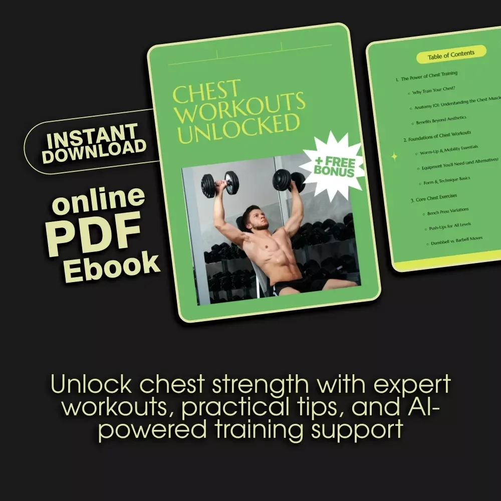Chest Workouts Unlocked | Complete Ebook for Stronger, Defined, and Balanced Chest Training Routines