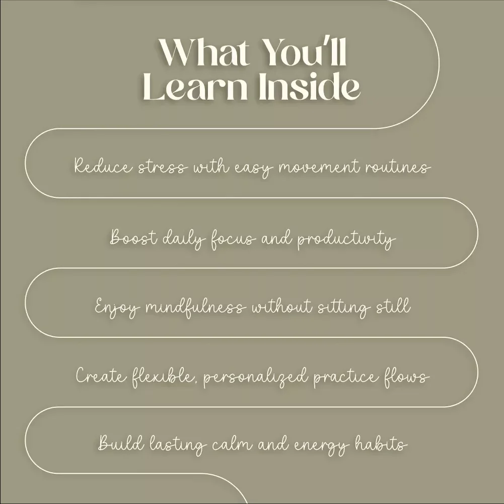 Harnessing Movement for Calm, Clarity, and Energy | Mindful Living eBook | Digital Download Guide to Meditation in Motion, Walking Meditation, Qi Gong, Tai Chi, Stress Relief, and Mind-Body Connection