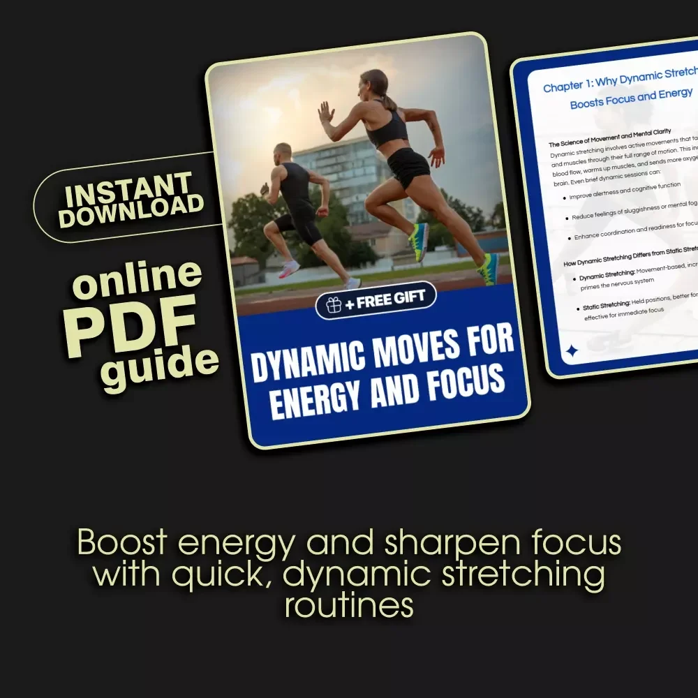 Dynamic Moves for Energy and Focus | Digital Guide for Dynamic Stretching for Focus and Energy | PDF Download