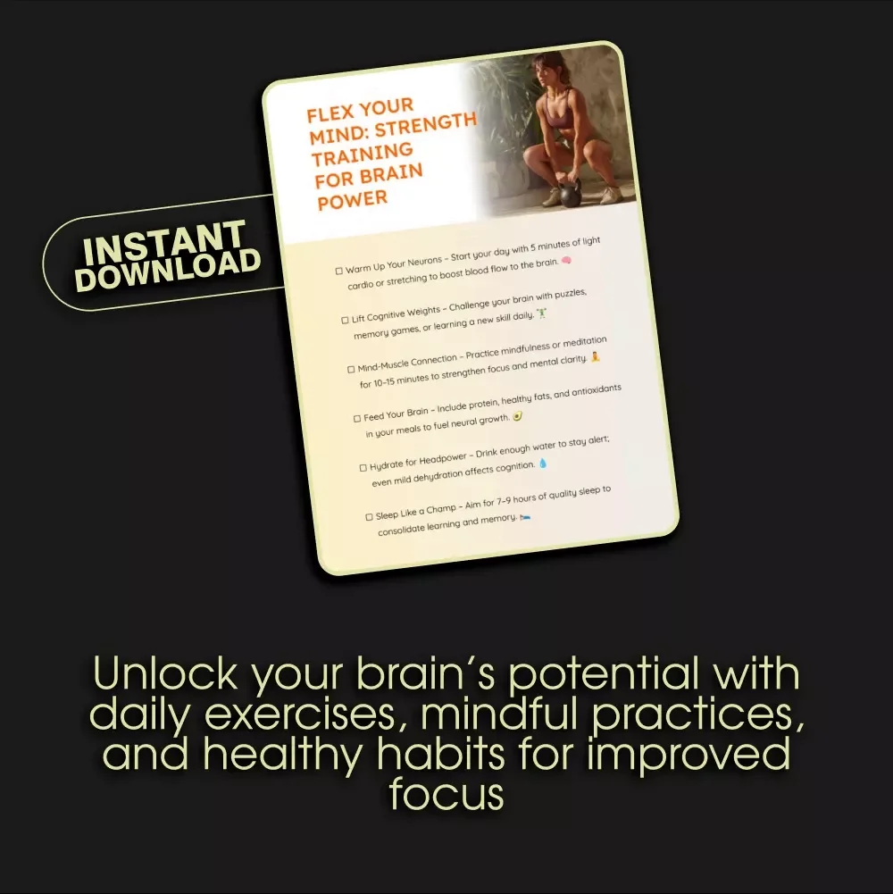 Flex Your Mind: Strength Training for Brain Power - Cognitive Fitness Guide for Mental Clarity, Focus & Neuroplasticity