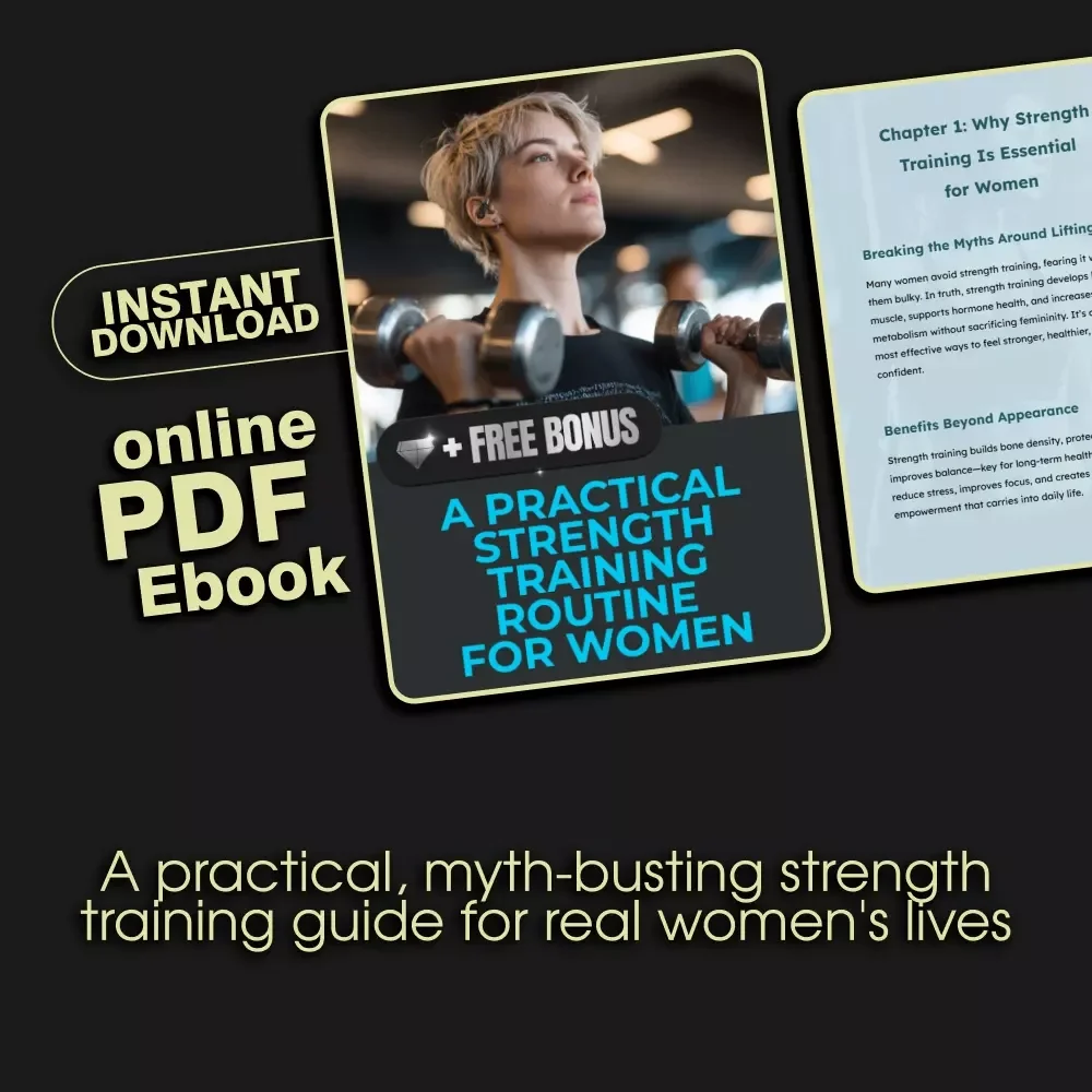 A Practical Strength Training Routine for Women | Digital Ebook Guide for Female Lifters | Strength Training Workout Plan