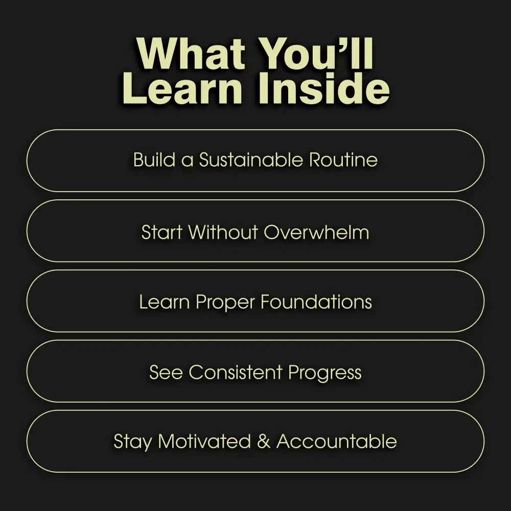 Kickstart Your Fitness Routine Checklist | Digital Download | How to Start a Fitness Routine | Simple Guide for Beginners