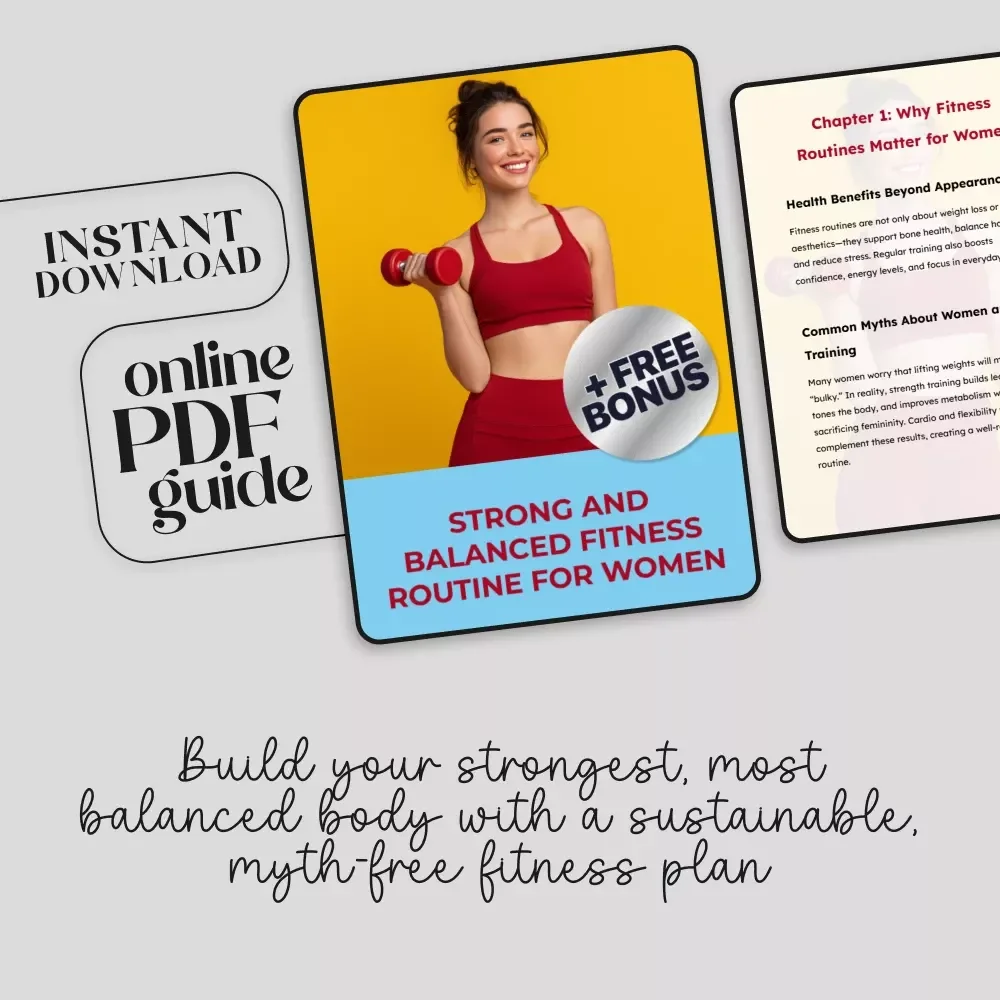 Strong and Balanced Fitness Routine for Women | Ultimate Workout Guide & Plan for Women's Strength Training | Digital Download