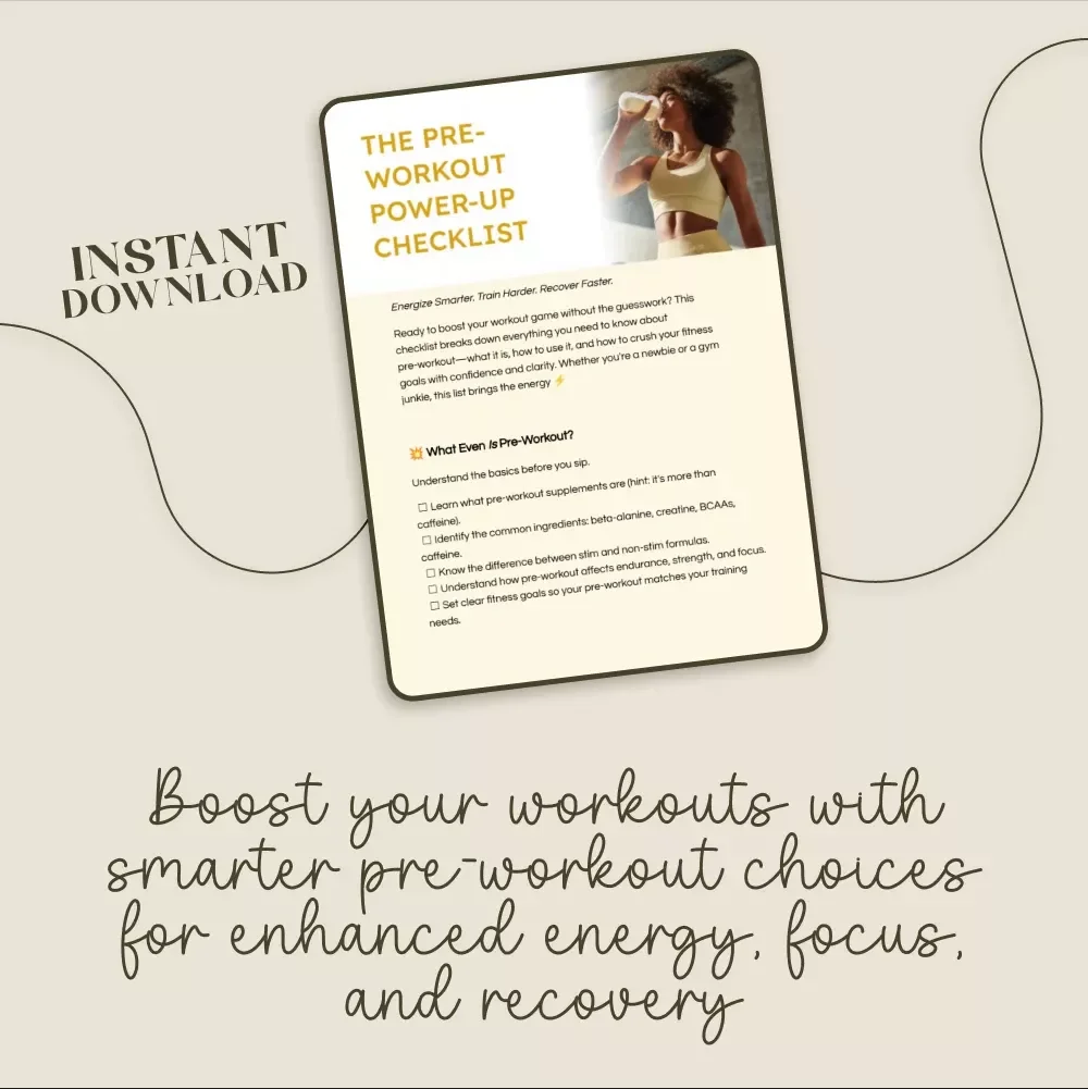 The Pre-Workout Power-Up Checklist: Your Ultimate Guide to Boosting Energy, Strength & Focus