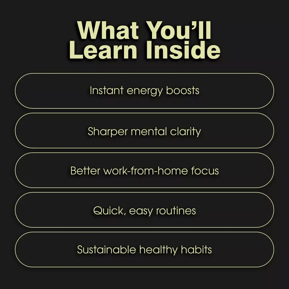 Dynamic Moves for Energy and Focus | Digital Guide for Dynamic Stretching for Focus and Energy | PDF Download