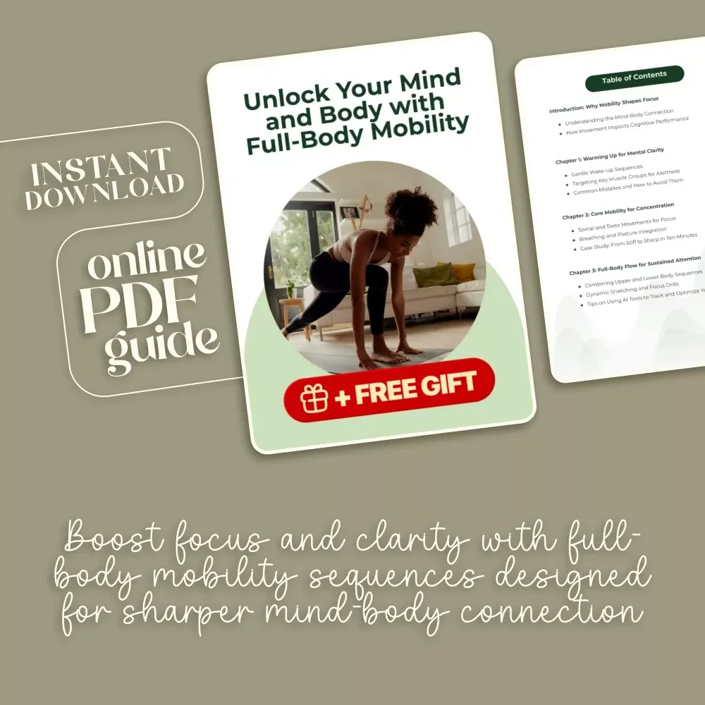 Unlock Your Mind and Body with Full-Body Mobility Guide | Digital Download for Focus & Mental Clarity | Full-Body Mobility Sequences for Focus