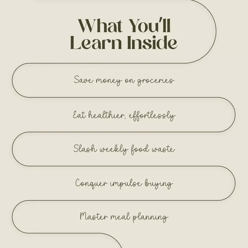 Smart Grocery Habits Digital Guide | Ultimate Grocery Shopping Checklist for Healthy Eating | PDF Download