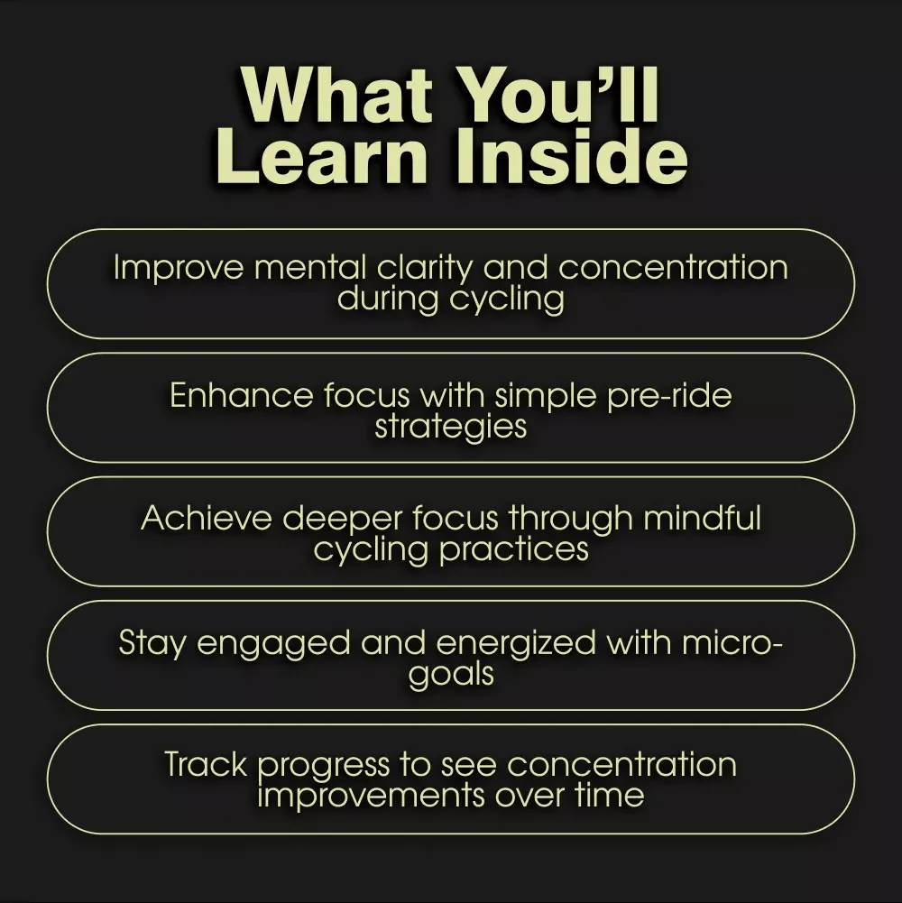 🚴‍♂️ Focus & Flow: The Cycling Concentration Checklist - Boost Mental Clarity & Focus on Every Ride
