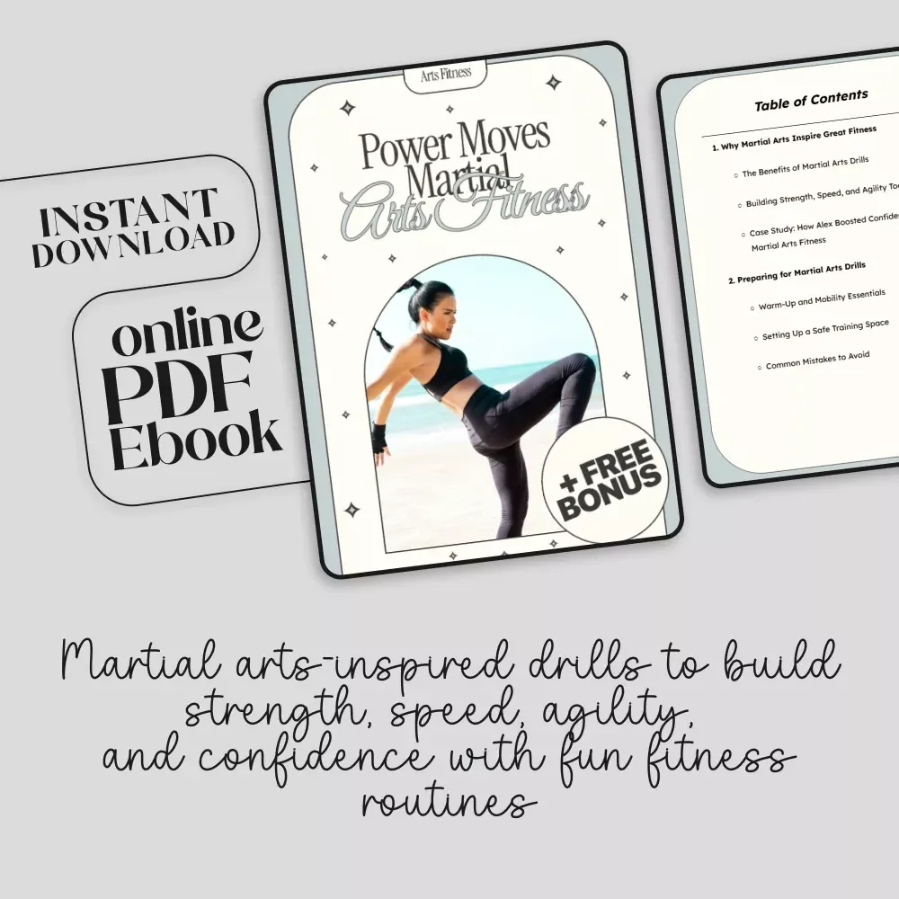 Power Moves Martial Arts Fitness Ebook | Martial Arts Inspired Fitness Drills for Strength, Speed & Agility Training