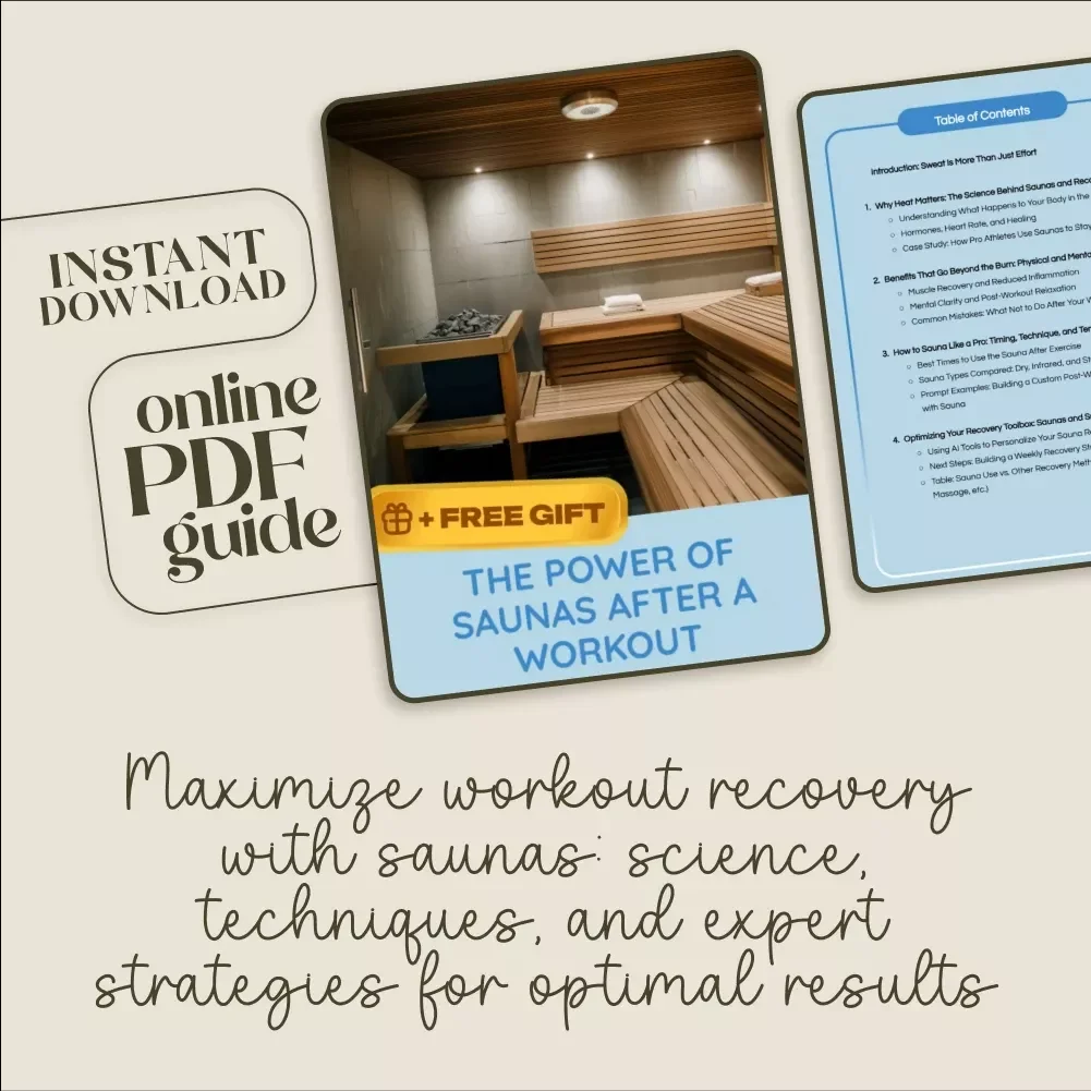 The Power of Saunas After a Workout: Ultimate Recovery Guide, eBook & Checklist