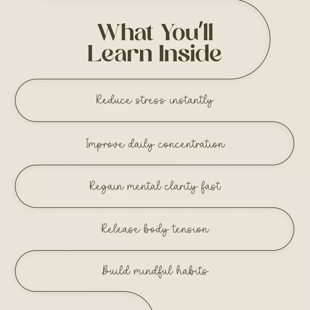 Workday Micro-Meditation Checklist | Digital Download for Focus & Clarity | Breath-Based Micro-Meditations During Work