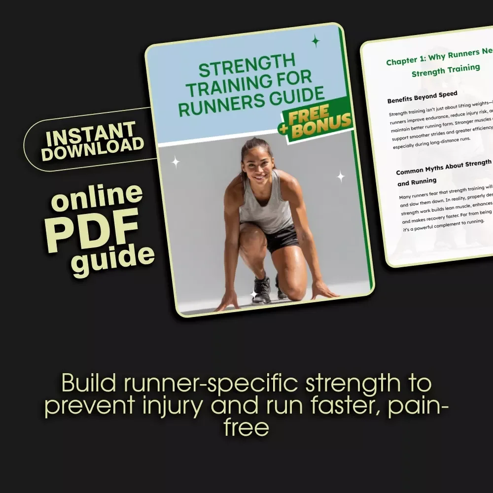 Strength Training for Runners Guide: Digital Download for Injury Prevention & Faster Race Times | Strength Training for Runners