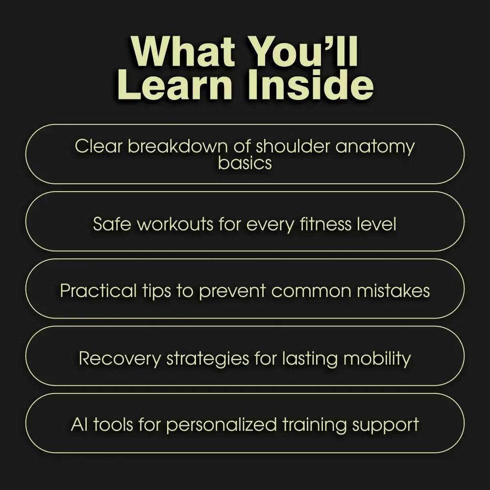 Shoulder Sculpt: Strong, Defined, Balanced | Guide for Effective Shoulder Workouts, Strength, and AI-Powered Training