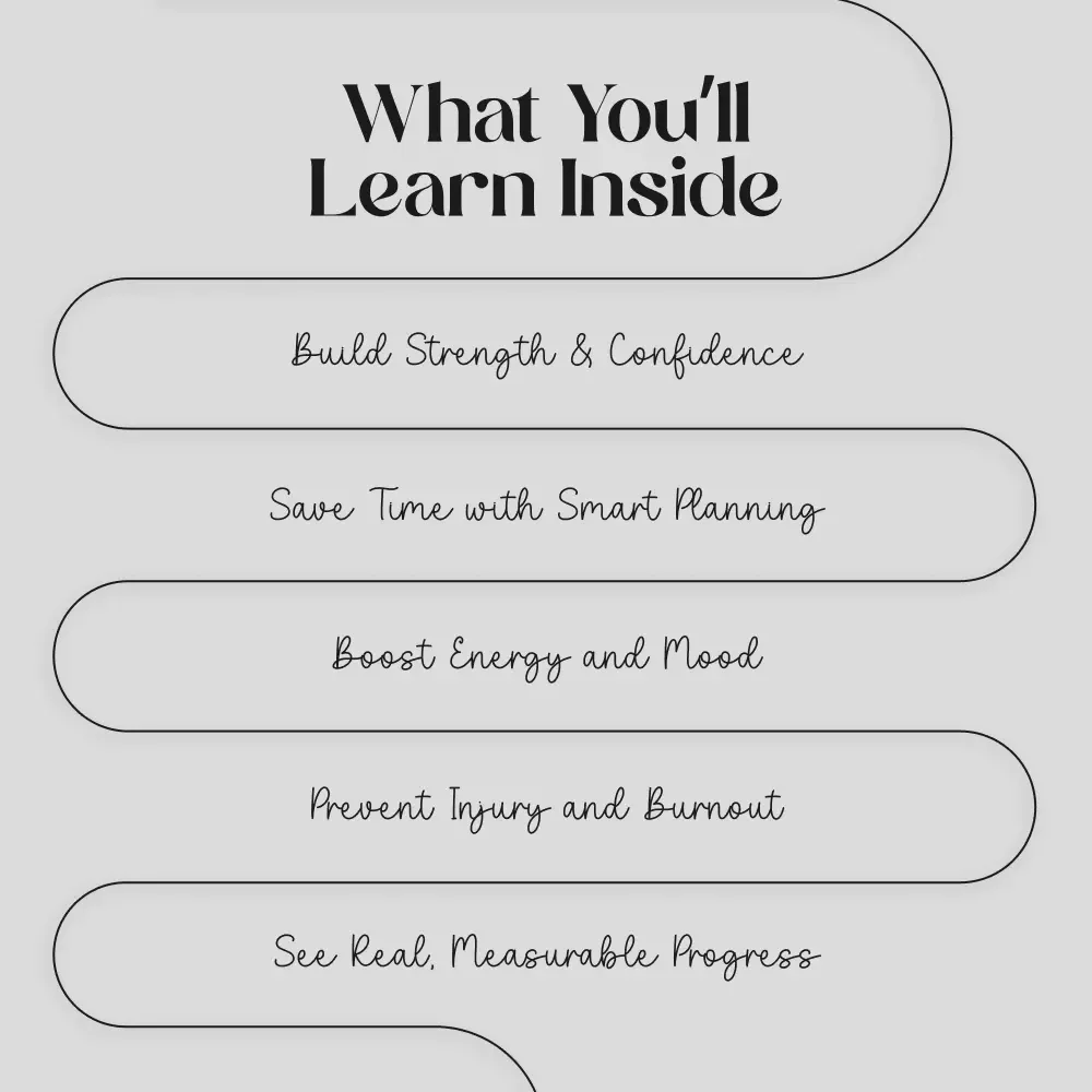 Get Moving: Your Ultimate Workout Plan | Printable Fitness Checklist | Workout Exercises Schedule Digital Download