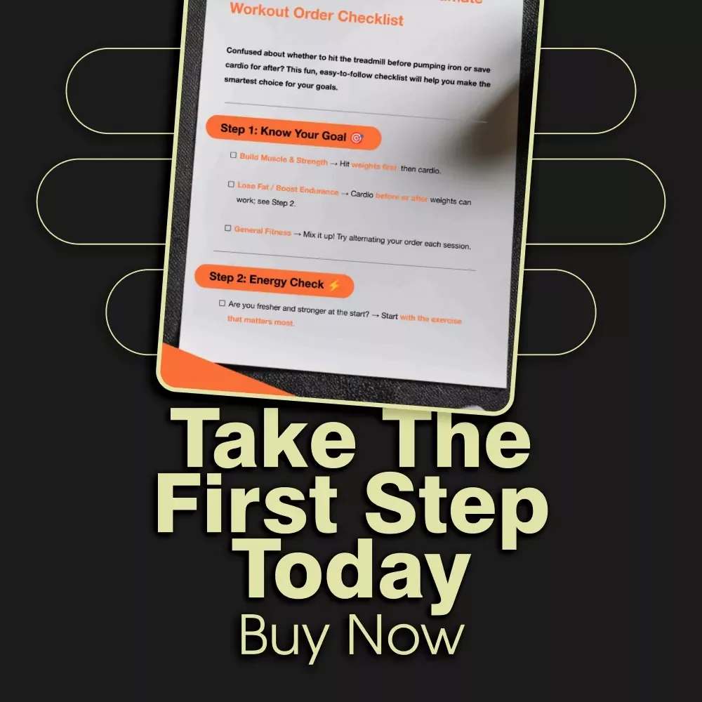 Cardio vs. Weights: The Ultimate Workout Order Checklist | Digital Fitness Guide for Smarter Training Decisions
