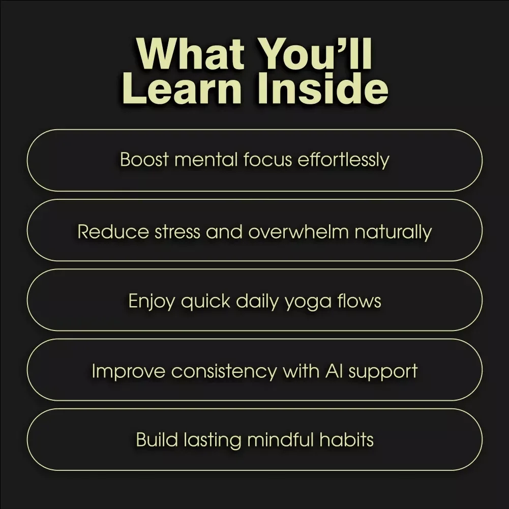 Flow Into Focus: Yoga Routines to Clear Your Mind | Digital Yoga Guide for Focus, Clarity & Mental Wellness | Mindfulness, Meditation & Productivity eBook for Beginners and Professionals
