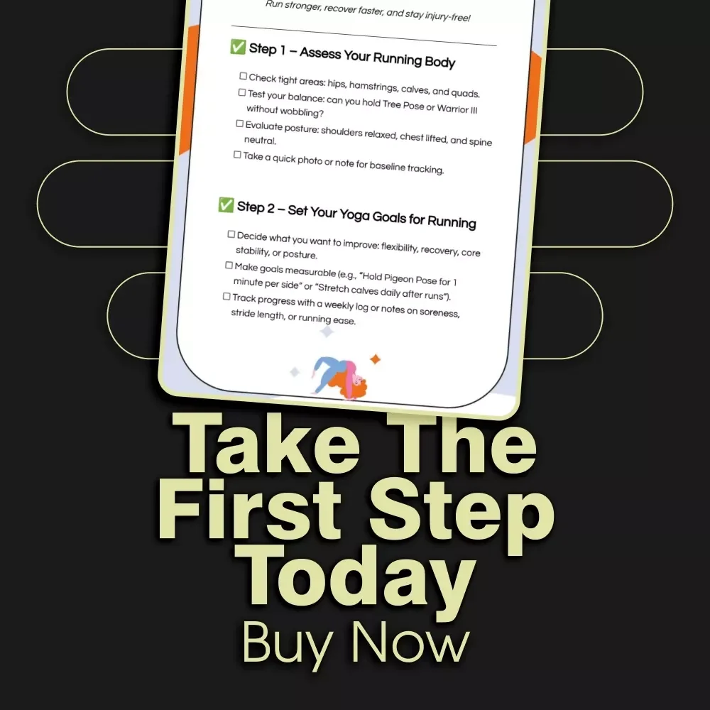 Yoga for Runners Checklist | Digital Download for Flexibility, Recovery & Core Stability | Yoga for Runners Guide