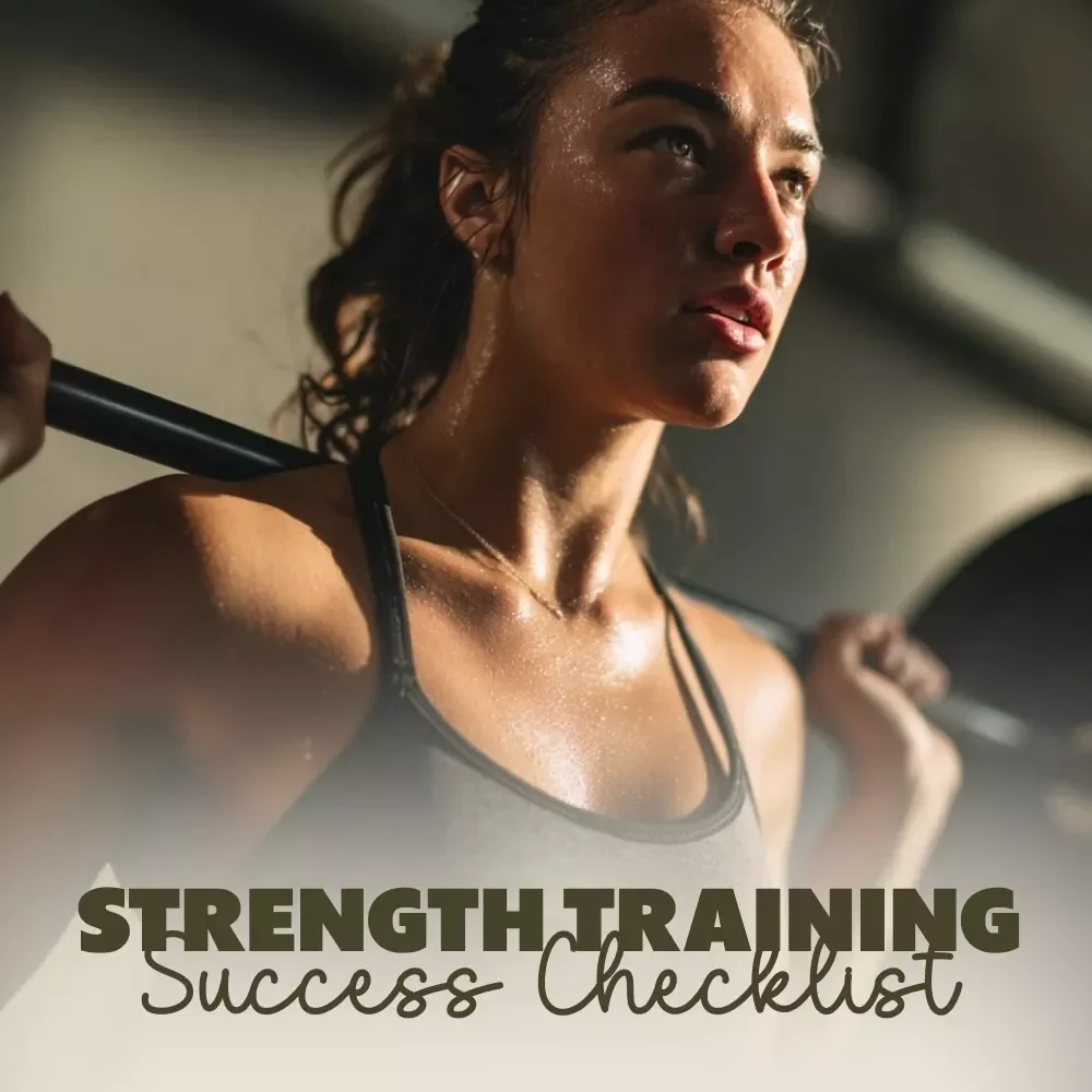 Strength Training Success Checklist | Digital Download Fitness Guide for Building Muscle & Strength Training Plan