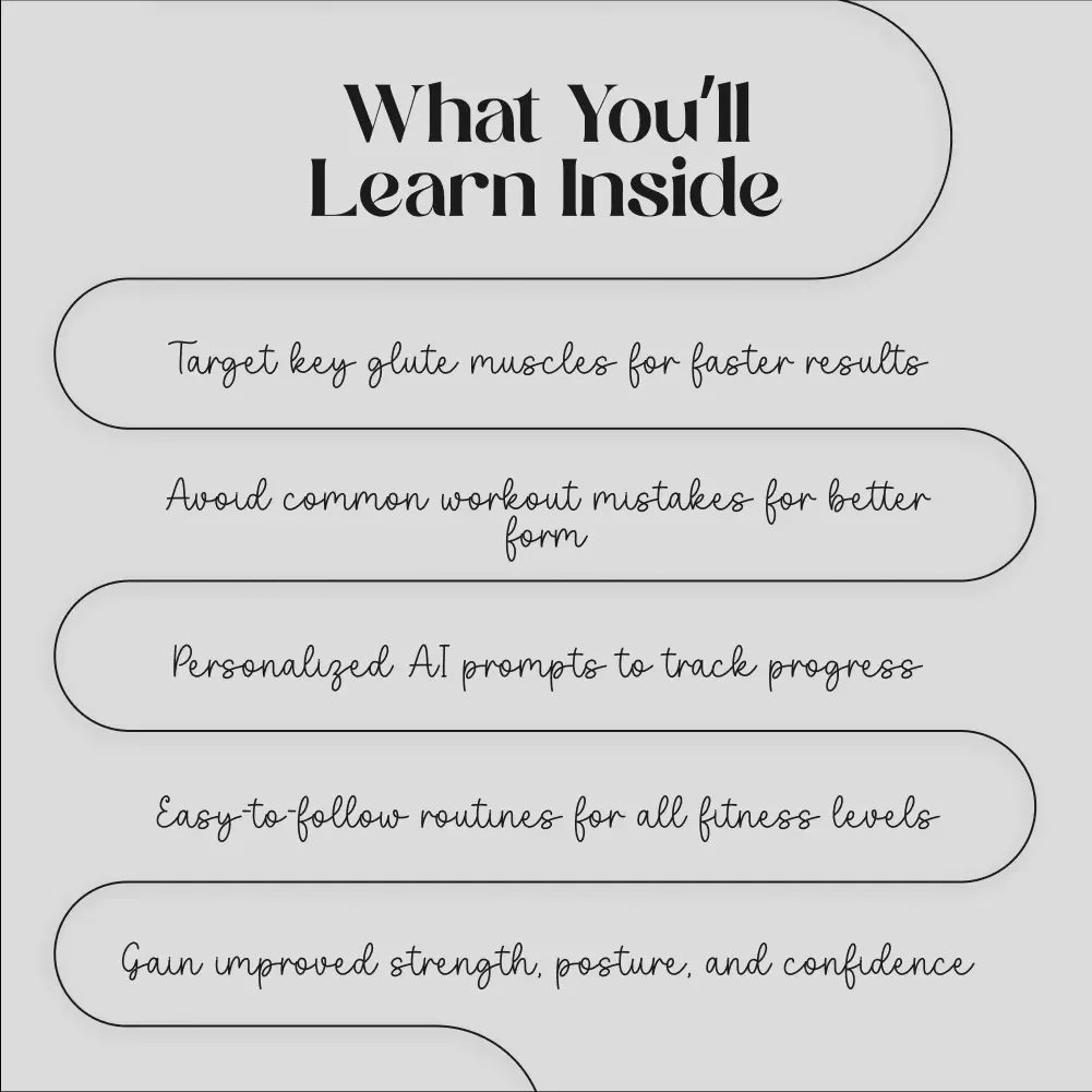 Booty Gains Unlocked: Ultimate Guide to Glute Workouts for Strength, Posture & More
