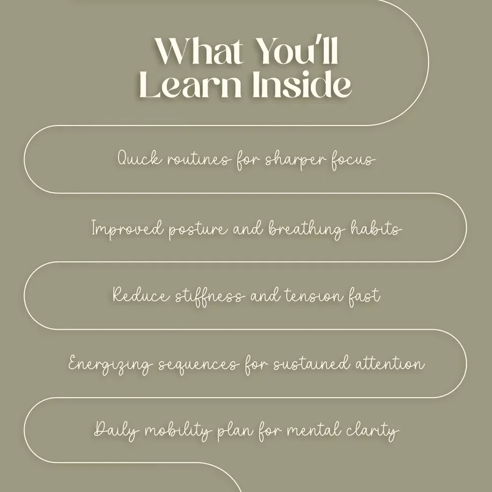 Unlock Your Mind and Body with Full-Body Mobility Guide | Digital Download for Focus & Mental Clarity | Full-Body Mobility Sequences for Focus
