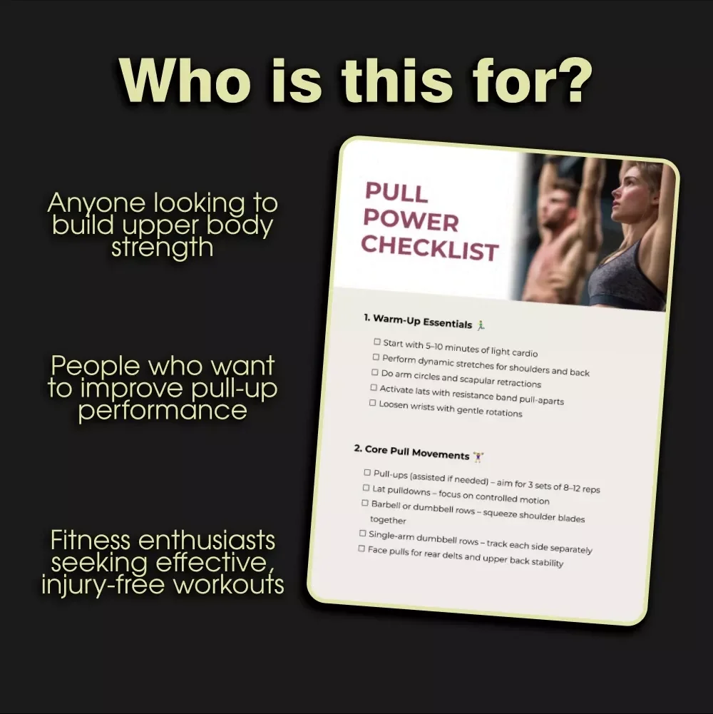 Pull Power Checklist – Essential Guide for Stronger Pull-Ups, Grip & Biceps