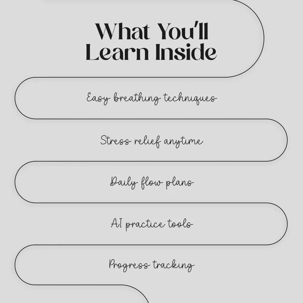 The Pranayama Power Checklist | Digital Yoga Pranayama Practices Guide for Better Breathing, Focus & Calm