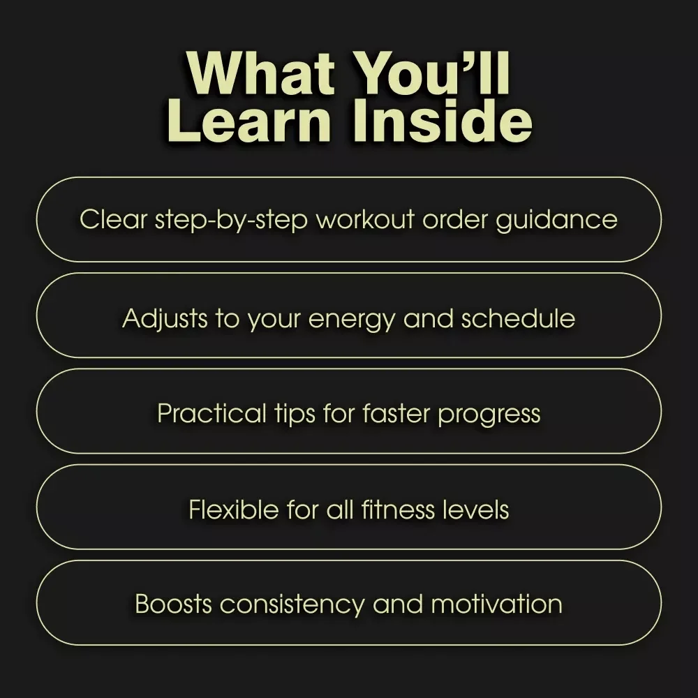 Cardio vs. Weights: The Ultimate Workout Order Checklist | Digital Fitness Guide for Smarter Training Decisions
