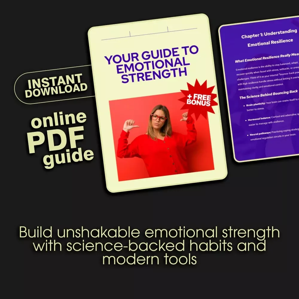 Your Guide to Emotional Strength Digital Download | Learn How to Improve Emotional Resilience | PDF Workbook for Mental Toughness