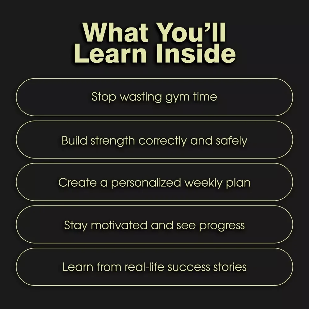 Fitness Gym Routine Guide Digital Download | Ultimate Workout Plan for Strength & Consistency | Beginner to Advanced Gym Training Program