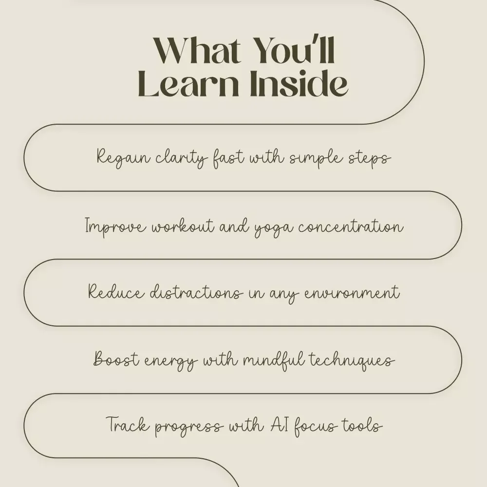 Focus Reset Checklist | Digital Download for Mental Clarity & Fitness | Why Can’t I Focus Fix