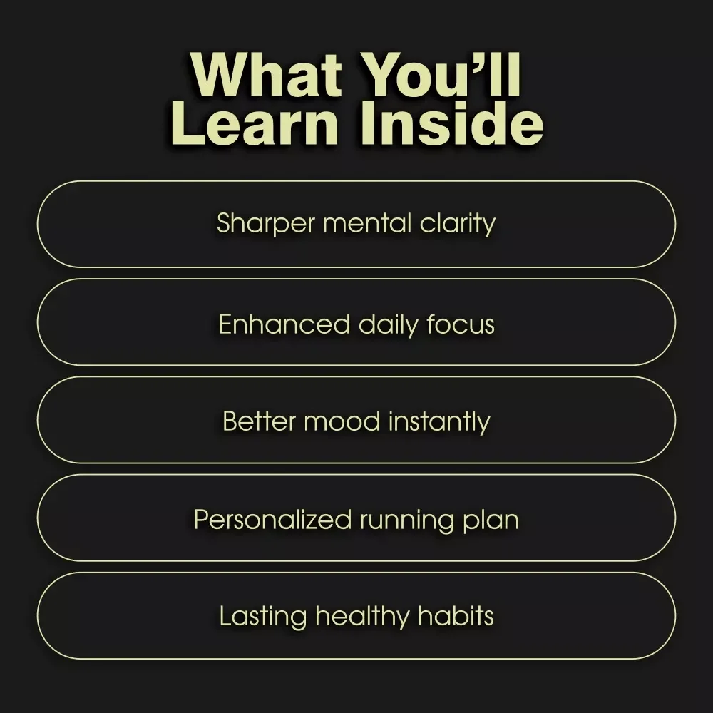 Run & Clear: Morning Mind Boost | Digital Guide | Unlock Mental Clarity with Morning Runs | PDF Download
