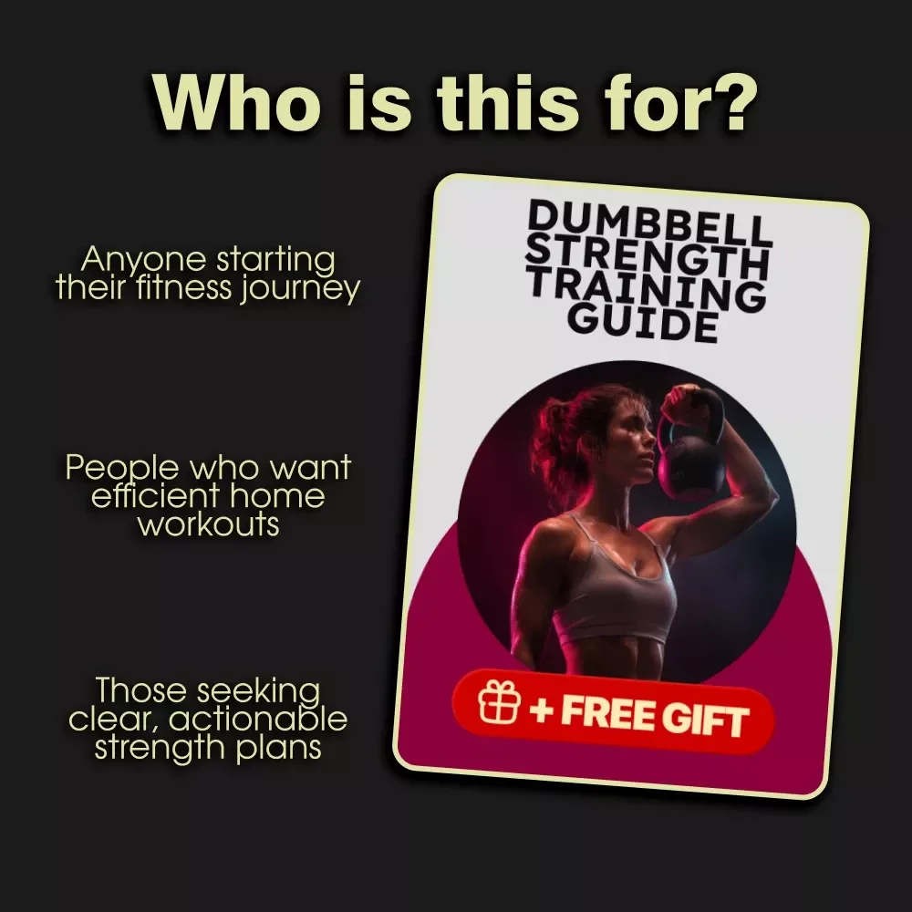 Dumbbell Strength Training Guide PDF | At-Home Dumbbell Workout Plan for Beginners to Advanced | Build Muscle & Burn Fat Digital Download