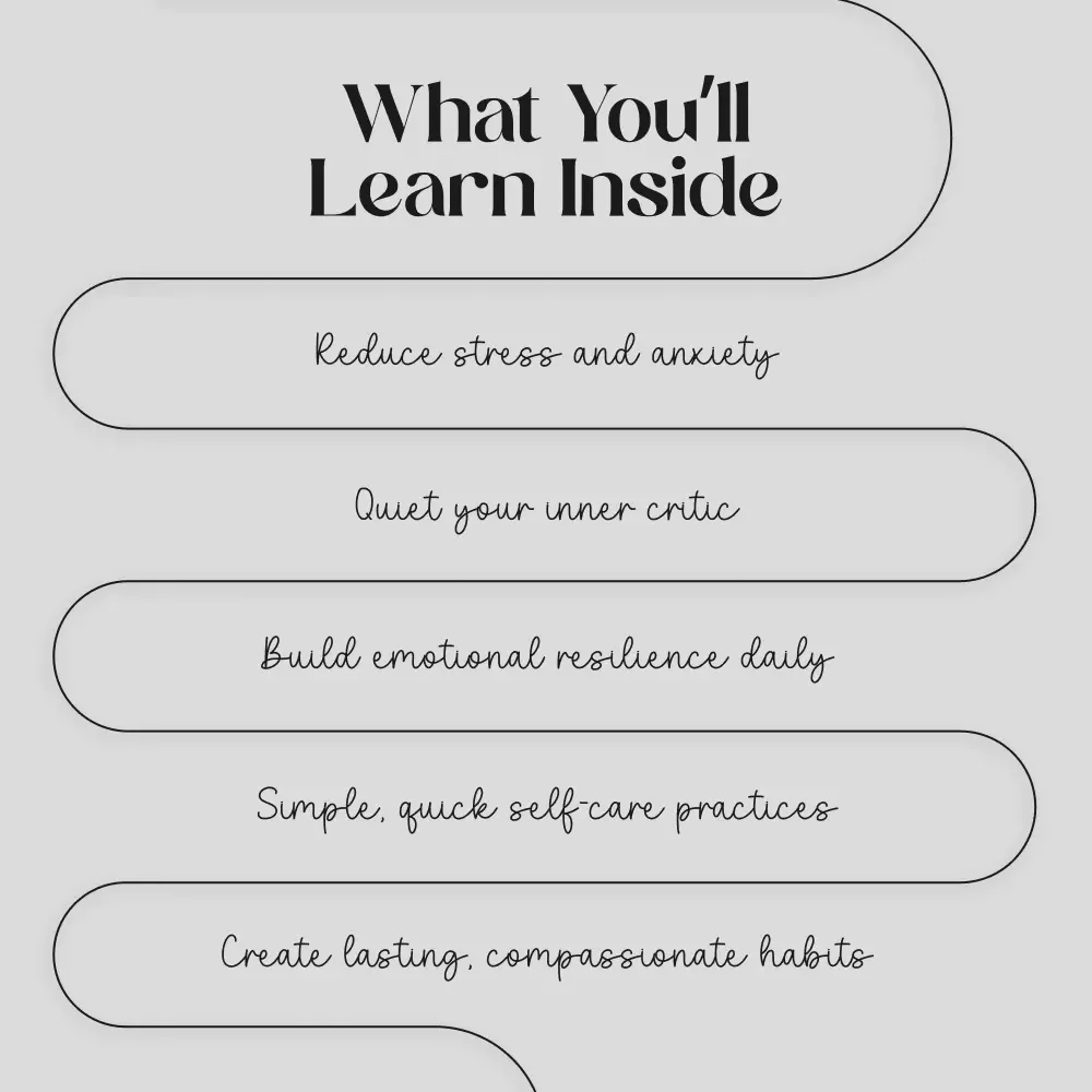 The Art of Self-Compassion | Digital eBook Download | Self-Compassion Practices Guide for Inner Peace & Resilience