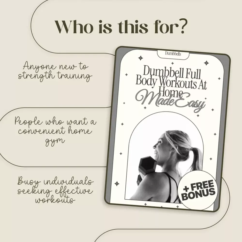 Dumbbell Full Body Workouts at Home Made Easy | PDF eBook Guide for Effective Strength Training at Home for All Levels