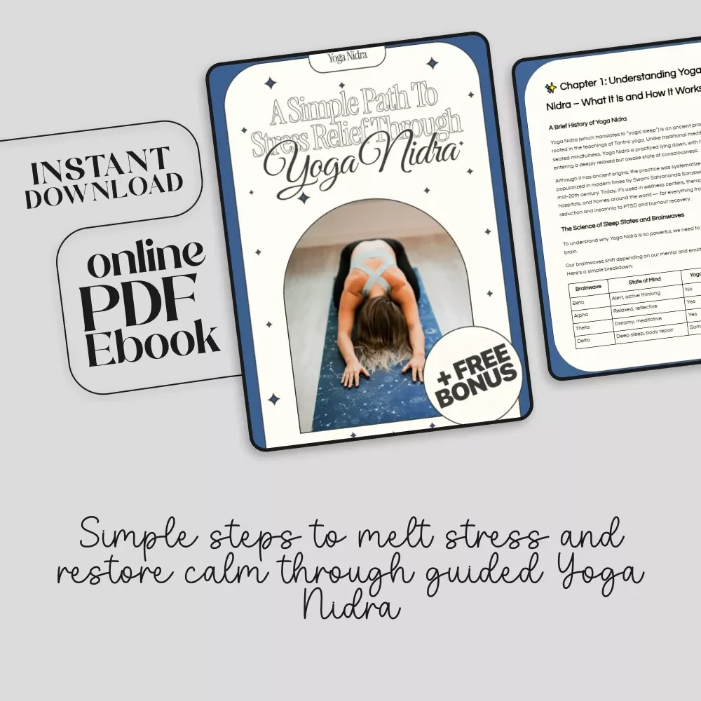 A Simple Path to Stress Relief Through Yoga Nidra | Instant Digital Download eBook for Beginners | Yoga Nidra for Stress Release Guide, Relaxation, and Deep Rest