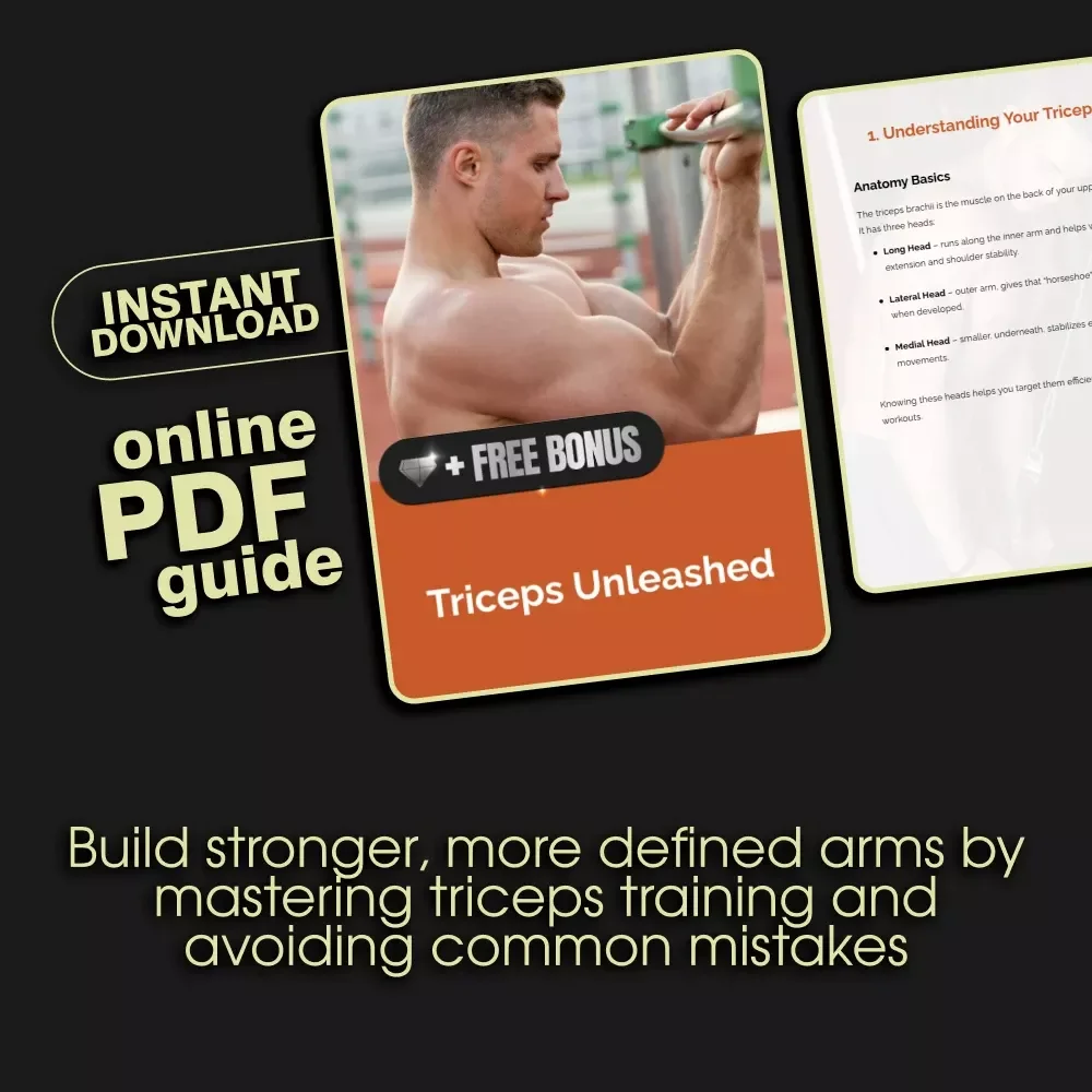 Triceps Unleashed: Digital Workout Guide | Maximize Arm Gains with Proven Tricep Workouts