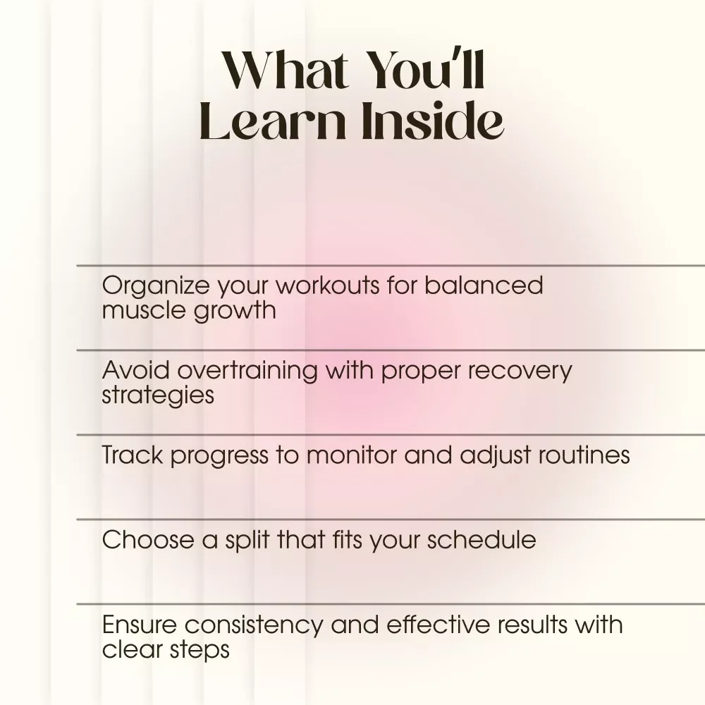 Workout Split Success Checklist – Build Consistent, Effective Training Routines for Balanced Muscle Growth